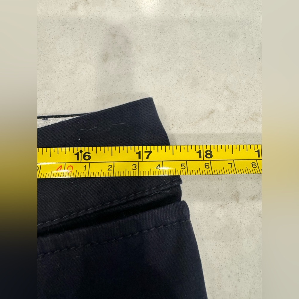 Talbots Perfect Crop Pant Curvy Fit Navy Blue Size 12P - Picture 9 of 10